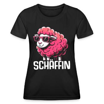 Chef Chefin Schaf Geschenk Schäfin Spruch - Frauen Funktions-T-Shirt - Schwarz - Vorne - AI Model Female 172 light (172cm)