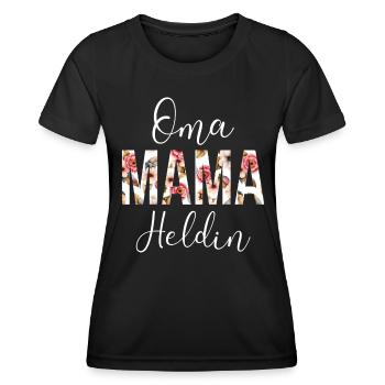 Mutter Geschenk Muttertag Geburtstag Mama Oma - Frauen Funktions-T-Shirt - Schwarz - Vorne - AI Model Female 172 light (172cm)