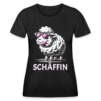 Chef Chefin Schaf Geschenk Schäfin Spruch - Frauen Funktions-T-Shirt - Schwarz - Vorne - AI Model Female 172 light (172cm)