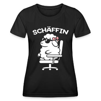 Chef Chefin Schaf Geschenk Schäfin Spruch - Frauen Funktions-T-Shirt - Schwarz - Vorne - AI Model Female 172 light (172cm)