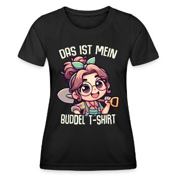 Garten Geschenk Gärtnerin Geburtstag Geschenk - Frauen Funktions-T-Shirt - Schwarz - Vorne - AI Model Female 172 light (172cm)