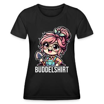 Garten Geschenk Gärtnerin Geburtstag Geschenk - Frauen Funktions-T-Shirt - Schwarz - Vorne - AI Model Female 172 light (172cm)