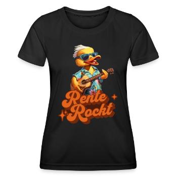 Rentner Rente Sprüche Geschenk Lustig - Frauen Funktions-T-Shirt - Schwarz - Vorne - AI Model Female 172 light (172cm)