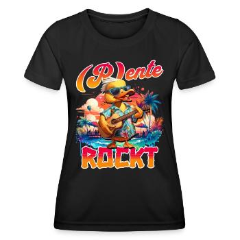 Rentner Rente Sprüche Geschenk Lustig - Frauen Funktions-T-Shirt - Schwarz - Vorne - AI Model Female 172 light (172cm)