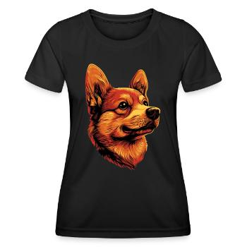 Russian Toy Terrier Dog Russkiy Russian Toy - Women's Functional T-Shirt - black - Front - AI Model Female 172 light (172cm)