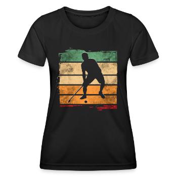 Floorball - T-shirt sport Femme - noir - Devant - AI Model Female 172 light (172cm)
