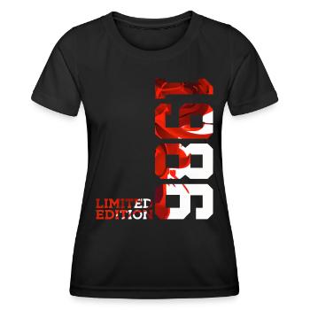 40TH BIRTHDAY 40 YEARS LIMITED EDITION 1986 - Women's Functional T-Shirt - black - Front - AI Model Female 172 light (172cm)