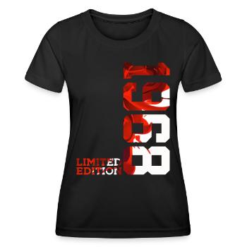 58TH BIRTHDAY 58 YEARS LIMITED EDITION 1968 - Women's Functional T-Shirt - black - Front - AI Model Female 172 light (172cm)