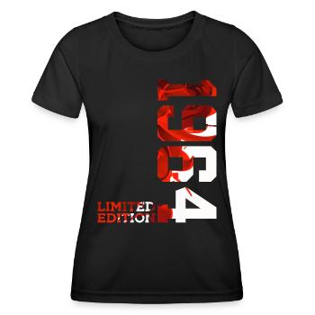 62E ANNIVERSAIRE 62 ANS ÉDITION LIMITÉE 1964 - T-shirt sport Femme - noir - Devant - AI Model Female 172 light (172cm)