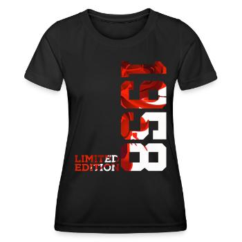 68TH BIRTHDAY 68 YEARS LIMITED EDITION 1958 - Women's Functional T-Shirt - black - Front - AI Model Female 172 light (172cm)