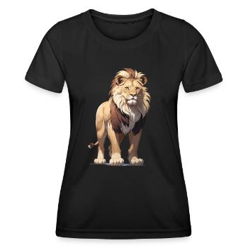 Lion Art - Women's Functional T-Shirt - black - Front - AI Model Female 172 light (172cm)