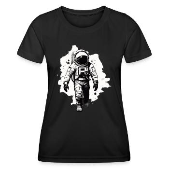 Astronaute - T-shirt sport Femme - noir - Devant - AI Model Female 172 light (172cm)