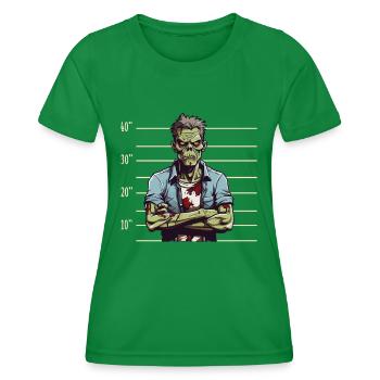 Zombie verurteilt - Frauen Funktions-T-Shirt - Kelly Green - Vorne - AI Model Female 172 dark (172cm)