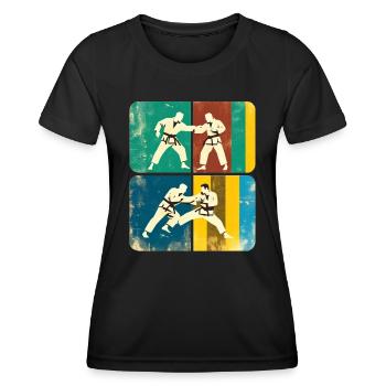 Jiu-Jitsu brésilien - T-shirt sport Femme - noir - Devant - AI Model Female 172 light (172cm)