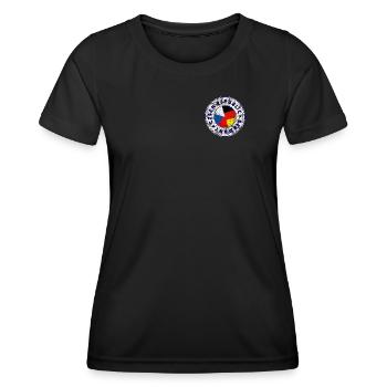 RÉPUBLIQUE TCHÈQUE ALLEMAGNE Timbre - T-shirt sport Femme - noir - Devant - AI Model Female 172 light (172cm)