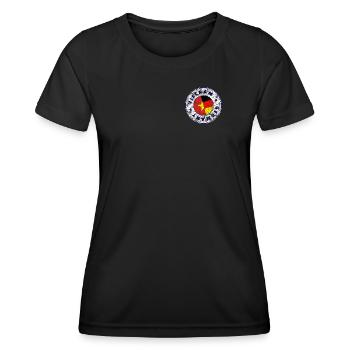 VIETNAM GERMANY Stamp - Frauen Funktions-T-Shirt - Schwarz - Vorne - AI Model Female 172 light (172cm)