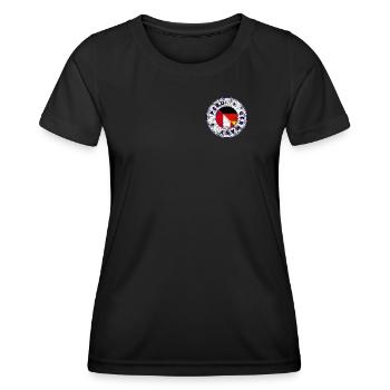 PERU GERMANY Stamp - Women's Functional T-Shirt - black - Front - AI Model Female 172 light (172cm)