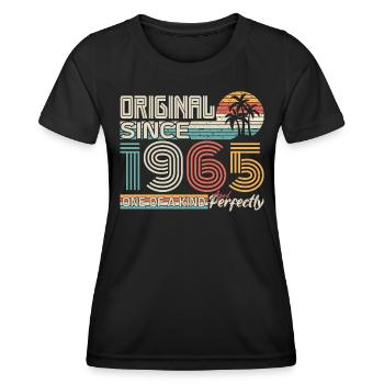 1965 Jubiläum 1965 geboren 1965 Jubiläum - Frauen Funktions-T-Shirt - Schwarz - Vorne - AI Model Female 172 light (172cm)