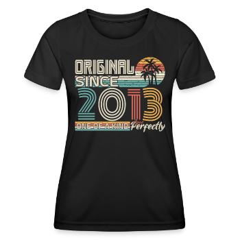 2013 Jubiläum 2013 Jahrgang 2013 Jubiläum - Frauen Funktions-T-Shirt - Schwarz - Vorne - AI Model Female 172 light (172cm)