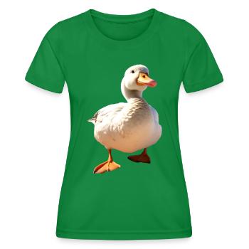 Oie, Oie, Poussin, Oie mignonne, Canard, Petites Oies - T-shirt sport Femme - vert - Devant - AI Model Female 172 dark (172cm)