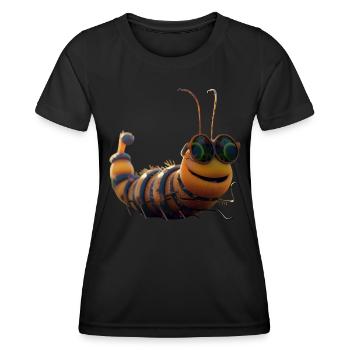 Chenille Drôle Larve Chenille Cadeau Chenille Mignonne - T-shirt sport Femme - noir - Devant - AI Model Female 172 light (172cm)