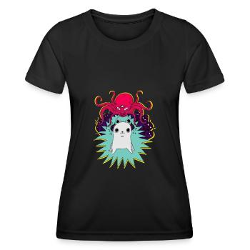 Leave Me Alone - Frauen Funktions-T-Shirt - Schwarz - Vorne - AI Model Female 172 light (172cm)