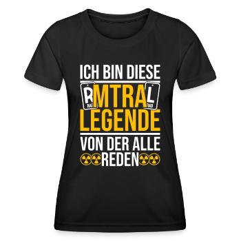 MTRA Medizinisch-Technischer Radiologie Mta - Frauen Funktions-T-Shirt - Schwarz - Vorne - AI Model Female 172 light (172cm)