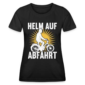 Mofa Moped Zweirad Mofafahrer Mofas - Frauen Funktions-T-Shirt - Schwarz - Vorne - AI Model Female 172 light (172cm)