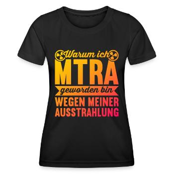 MTRA Medizinisch-Technischer Radiologie Assistent - Frauen Funktions-T-Shirt - Schwarz - Vorne - AI Model Female 172 light (172cm)