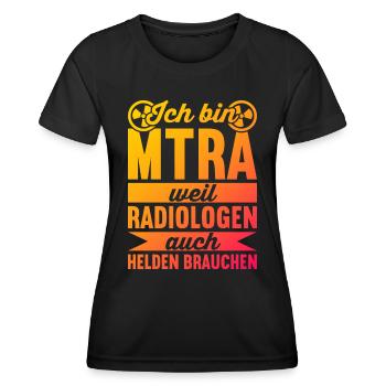 MTRA Röntgen Radiologie Radiologe MTA - Frauen Funktions-T-Shirt - Schwarz - Vorne - AI Model Female 172 light (172cm)