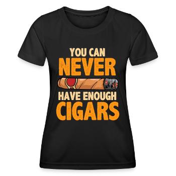 Zigarre - Frauen Funktions-T-Shirt - Schwarz - Vorne - AI Model Female 172 light (172cm)