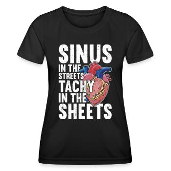 Cardiology Cardiac Nurse Cardiologist Medicine ECG - Women's Functional T-Shirt - black - Front - AI Model Female 172 light (172cm)