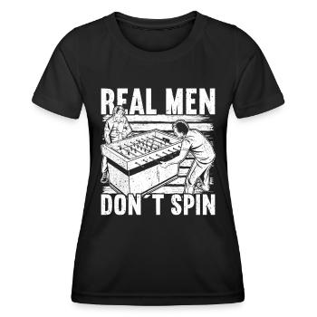 Tischfußball - Frauen Funktions-T-Shirt - Schwarz - Vorne - AI Model Female 172 light (172cm)