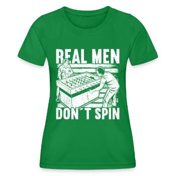 Tischfußball - Frauen Funktions-T-Shirt - Kelly Green - Vorne - AI Model Female 172 dark (172cm)