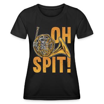 Waldhorn Brass Marching Band - Frauen Funktions-T-Shirt - Schwarz - Vorne - AI Model Female 172 light (172cm)