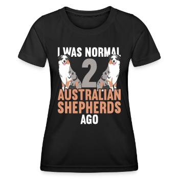Australian Shepherd - Women's Functional T-Shirt - black - Front - AI Model Female 172 light (172cm)