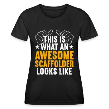 Échafaudage Échafaudage - T-shirt sport Femme - noir - Devant - AI Model Female 172 light (172cm)