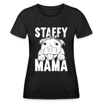 Staffordshire Bull Terrier - Women's Functional T-Shirt - black - Front - AI Model Female 172 light (172cm)