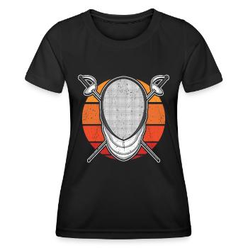 Fechter Fechter - Frauen Funktions-T-Shirt - Schwarz - Vorne - AI Model Female 172 light (172cm)