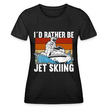 Jet Ski Jet Skiing - T-shirt sport Femme - noir - Devant - AI Model Female 172 light (172cm)