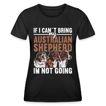 Australian Shepherd - Women's Functional T-Shirt - black - Front - AI Model Female 172 light (172cm)
