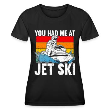 Jet Ski Jet Skiing - T-shirt sport Femme - noir - Devant - AI Model Female 172 light (172cm)