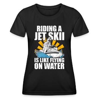 Jet Ski Jet Skiing - T-shirt sport Femme - noir - Devant - AI Model Female 172 light (172cm)