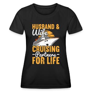 Croisière Croisière Vacances Croisière en famille - T-shirt sport Femme - noir - Devant - AI Model Female 172 light (172cm)