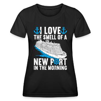 Croisière Croisière Vacances Croisière en famille - T-shirt sport Femme - noir - Devant - AI Model Female 172 light (172cm)