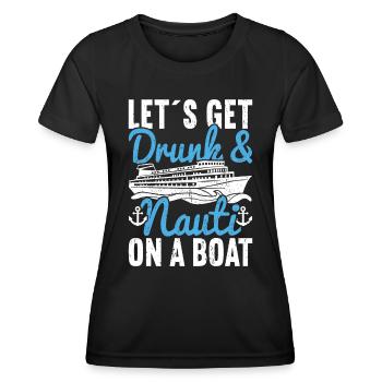 Croisière Croisière Vacances Croisière en famille - T-shirt sport Femme - noir - Devant - AI Model Female 172 light (172cm)