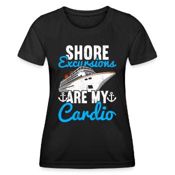 Croisière Croisière Vacances Croisière en famille - T-shirt sport Femme - noir - Devant - AI Model Female 172 light (172cm)