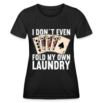 Poker - T-shirt sport Femme - noir - Devant - AI Model Female 172 light (172cm)