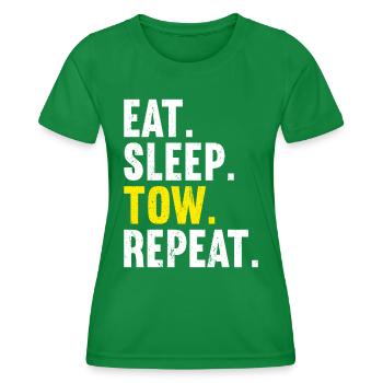 Tow Truck Driver - Women's Functional T-Shirt - kelly green - Front - AI Model Female 172 dark (172cm)