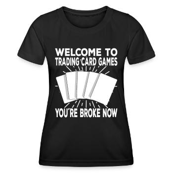 Jeu de cartes à collectionner - T-shirt sport Femme - noir - Devant - AI Model Female 172 light (172cm)